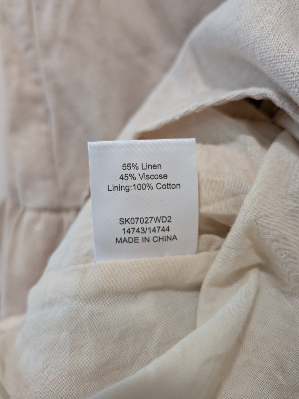 NWOT Meshki Linen Blend Mini Skirt | Small - Picture 4 of 4